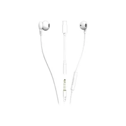 Ryght SALTO - Écouteurs avec micro - intra-auriculaire - filaire - jack 3,5mm - blanc