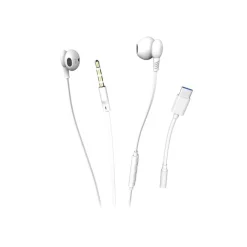 Ryght SALTO - Écouteurs avec micro - intra-auriculaire - filaire - jack 3,5mm - blanc