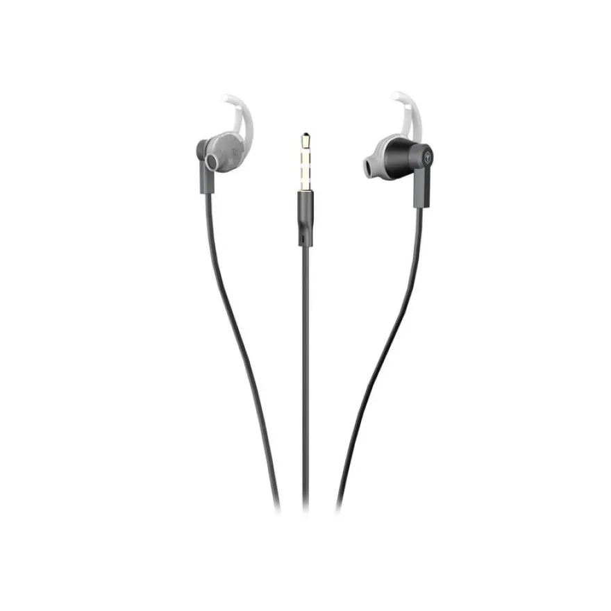 Ryght SPORT BUDS - Écouteurs avec micro - intra-auriculaire - filaire - jack 3,5mm - noir