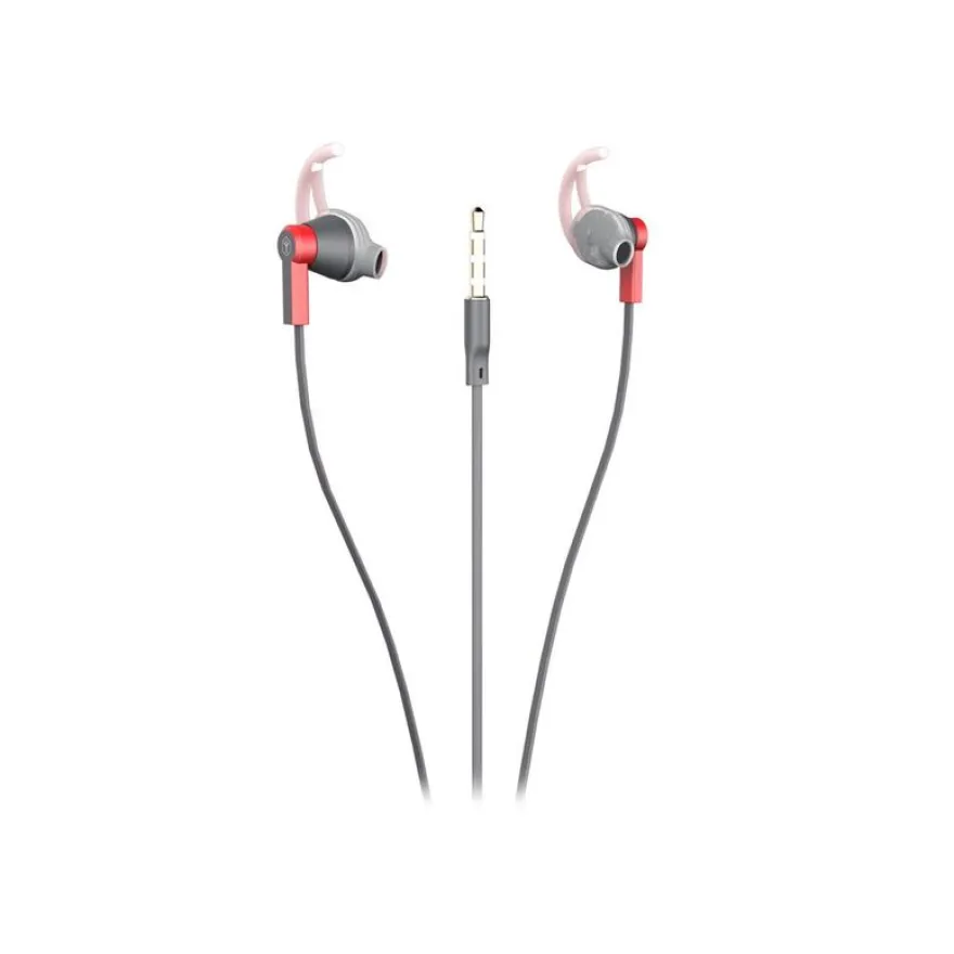 Ryght SPORT BUDS - Écouteurs - intra-auriculaire - filaire - jack 3,5mm - rouge