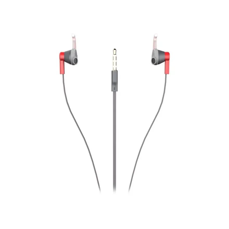 Ryght SPORT BUDS - Écouteurs - intra-auriculaire - filaire - jack 3,5mm - rouge
