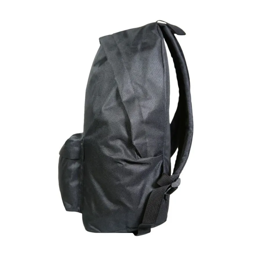 Sac à dos + 1 trousse - 1 compartiment - noir - avec 5 patchs fille - Bagtrotter