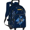 Sac à dos à roulettes Batman Darknight - 2 compartiments - bleu nuit - Kid'Abord