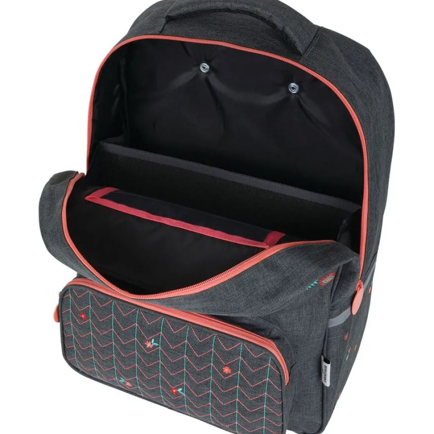 Sac à dos à roulettes Cheval - 1 compartiment - gris chine - Oberthur
