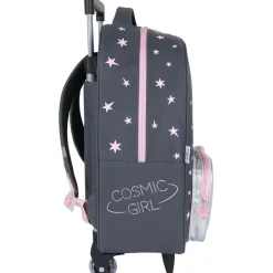 Sac à dos à roulettes Cosmic Girl - 1 compartiment - gris anthracite - Oberthur
