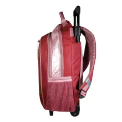 Sac à dos à roulettes Cybel - 2 compartiments - rose - Bagtrotter