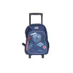 Sac à dos à roulettes KIP Aviator - 2 compartiments - bleu marine - Kid'Abord