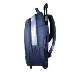 Sac à dos à roulettes Lili Lou - 2 compartiments - bleu - Bagtrotter
