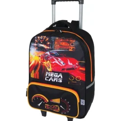 Sac à dos à roulettes Megacars - 1 compartiment - Exclusivité Bureau Vallée - Oberthur