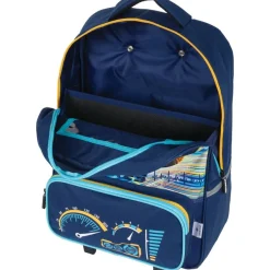 Sac à dos à roulettes Megacars / Megabikes - 1 compartiment - marine ou noir - Oberthur