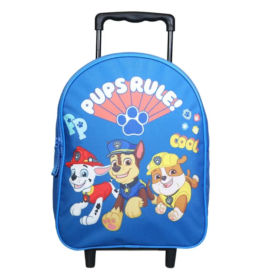 Sac à dos à roulettes Pat'Patrouille - 31 cm - 1 compartiment - bleu - Bagtrotter