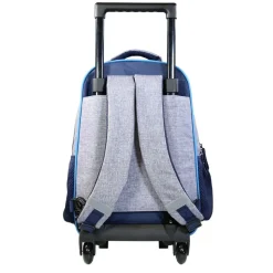 Sac à dos à roulettes Poivre Blanc Espace - 2 compartiments - bleu - Bagtrotter