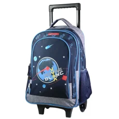 Sac à dos à roulettes Poivre Blanc Espace - 2 compartiments - bleu - Bagtrotter