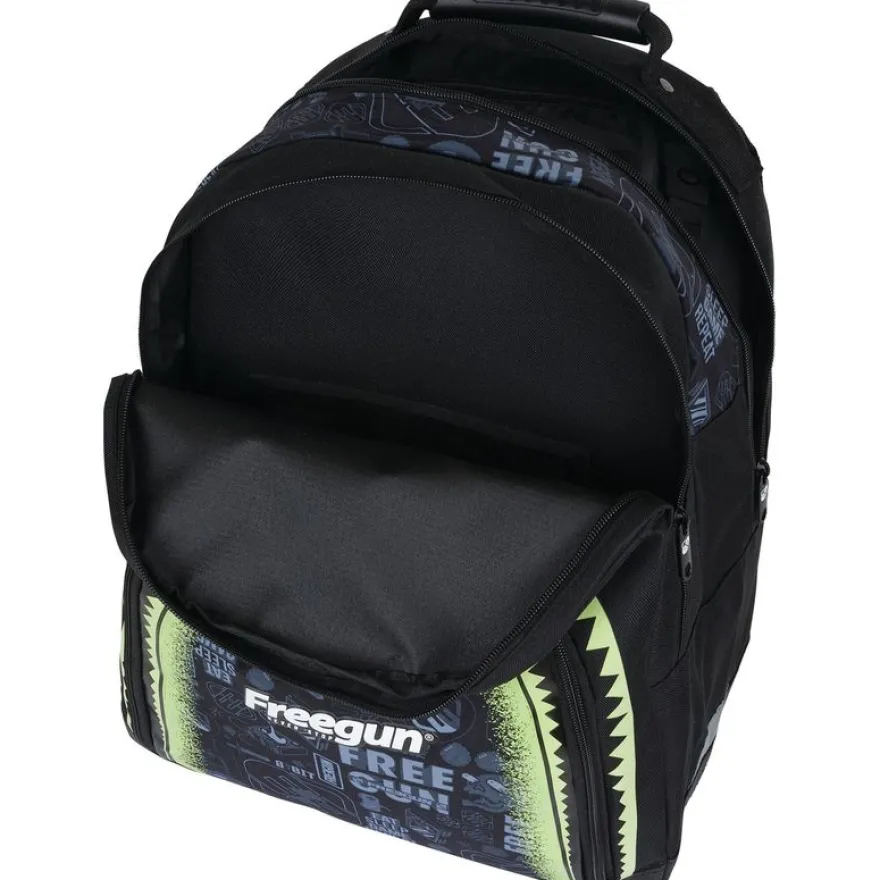 Sac à dos Freegun Primaire - 2 compartiments - noir - Oberthur