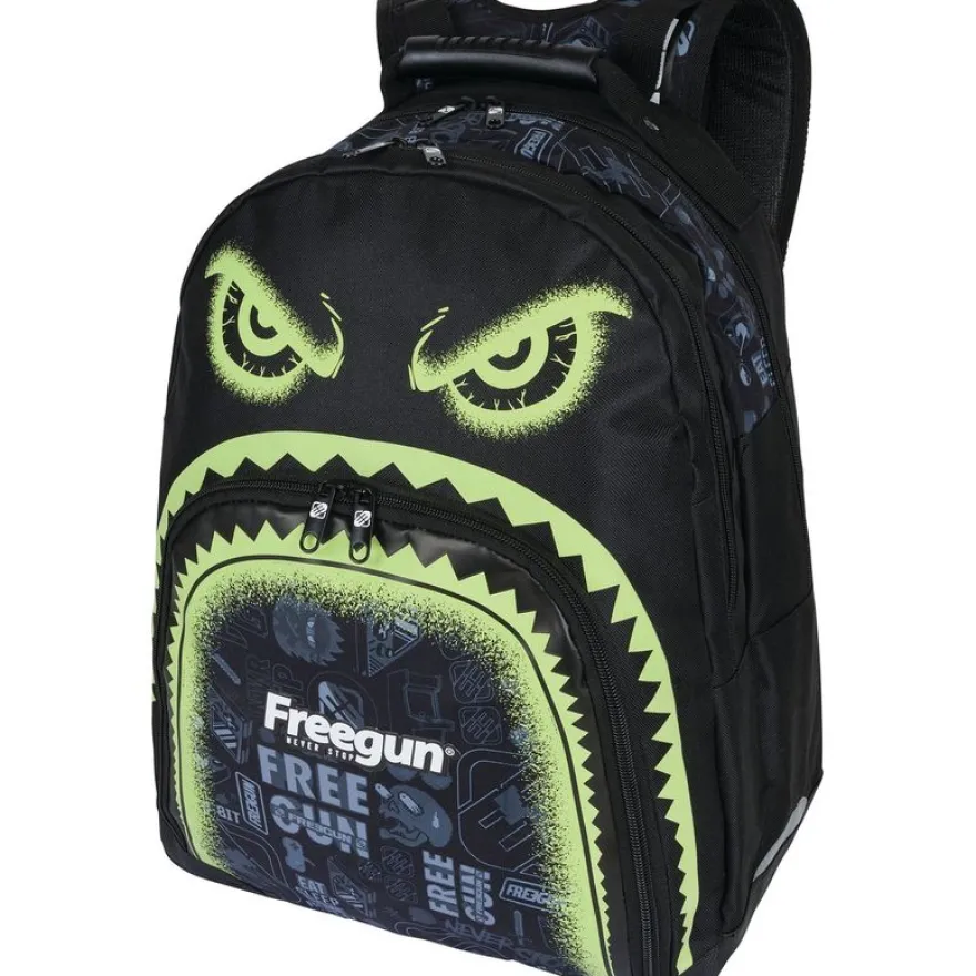 Sac à dos Freegun Primaire - 2 compartiments - noir - Oberthur