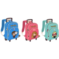 Sac à dos maternelle à roulettes Harry Potter Chibi - 1 compartiment - différents modèles disponibles - Kid'Abord