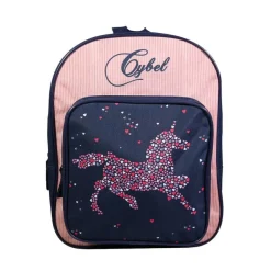 Sac à dos maternelle Cybel - 1 compartiment - bleu/velours - Bagtrotter