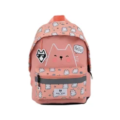 Sac à dos maternelle Hello - 1 compartiment - chat - Pol Fox