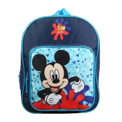 Sac à dos maternelle Mickey - 1 compartiment - bleu - Bagtrotter