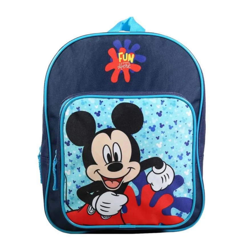 Sac à dos maternelle Mickey - 1 compartiment - bleu - Bagtrotter