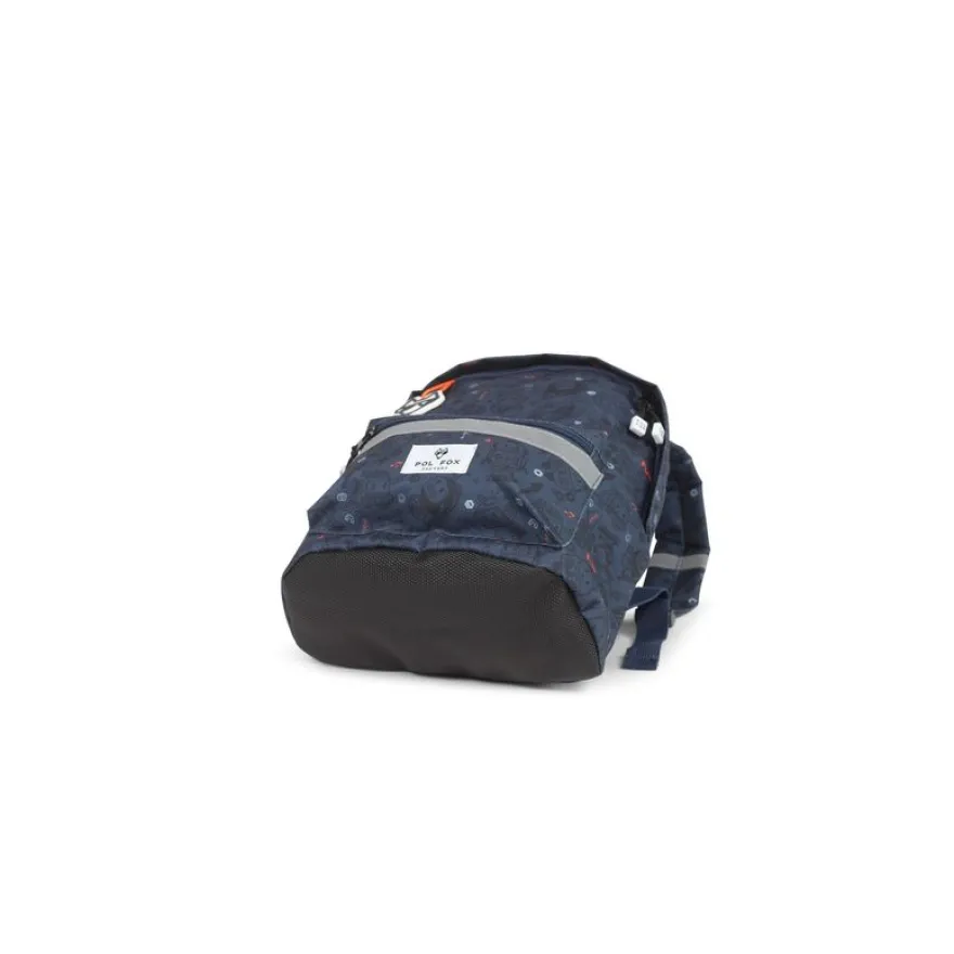Sac à dos maternelle Robot - 1 compartiment - bleu - Pol Fox