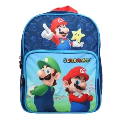 Sac à dos maternelle Super Mario - 1 compartiment - bleu - Bagtrotter