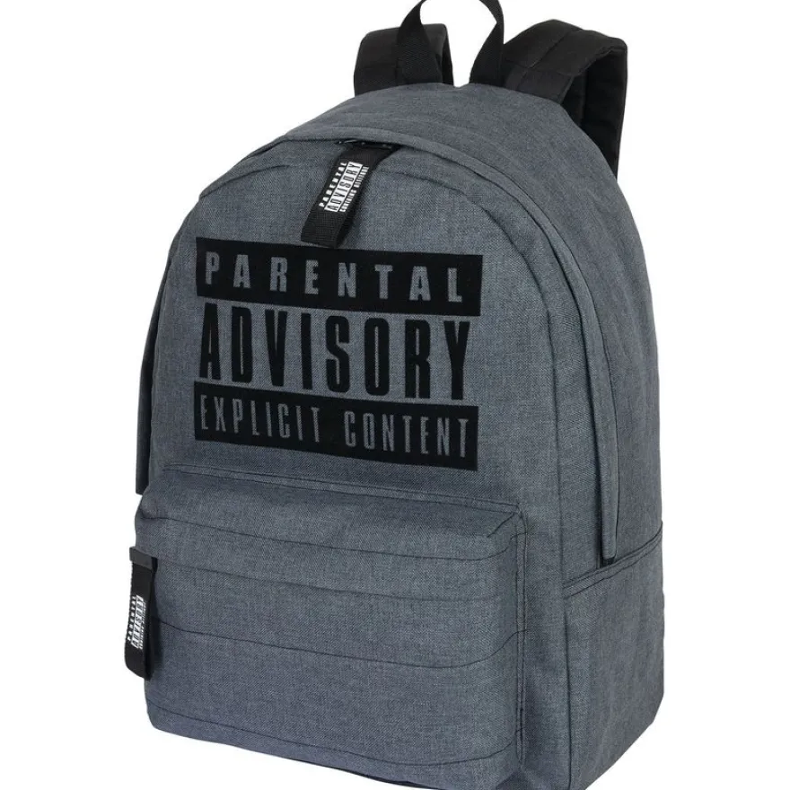 Sac à dos Parental Advisory - 1 compartiment - gris chine - Oberthur