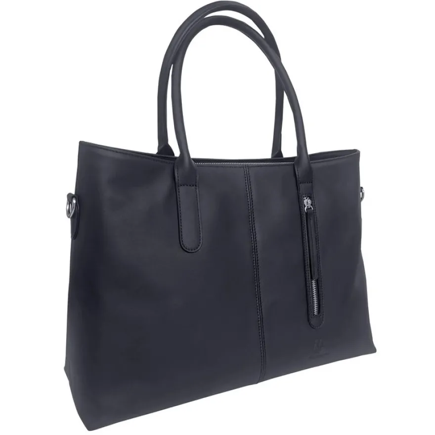 Sac cabas ordinateur IconiK cuir noir EXACOMPTA