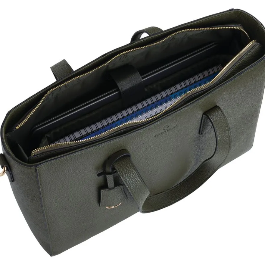 Sac cabas ordinateur 15,6" Lady Bradford - 1 compartiment - kaki - oberthur