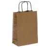 Sac kraft poignées torsadées Jungle noir - 18 x 8 x 24 cm
