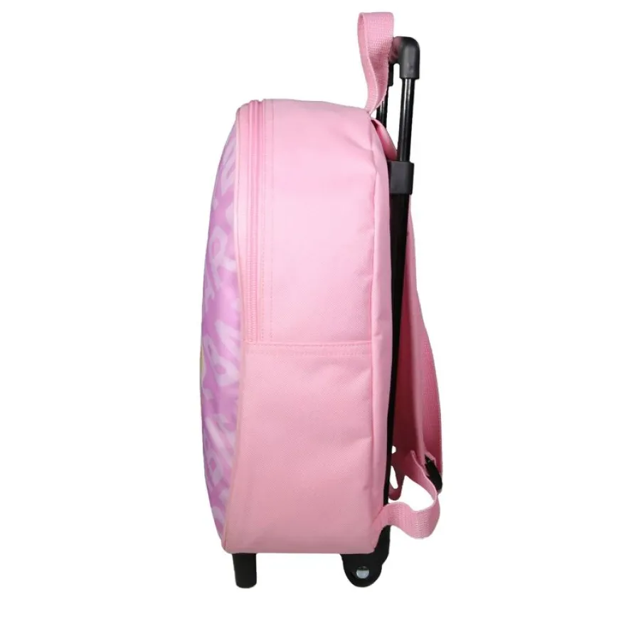 Sac maternelle à roulettes Barbie - 1 compartiment - rose - Bagtrotter