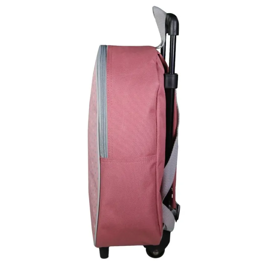 Sac maternelle à roulettes Marie - 1 compartiment - rose - Bagtrotter