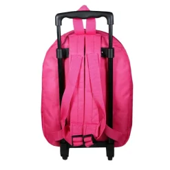 Sac maternelle à roulettes Les Trolls - 1 compartiment - rose - Bagtrotter