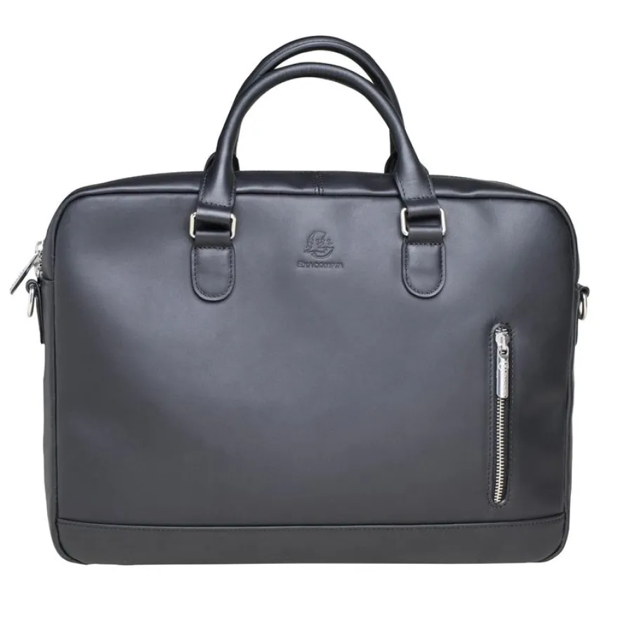 Sacoche ordinateur Urban cuir noir EXACOMPTA