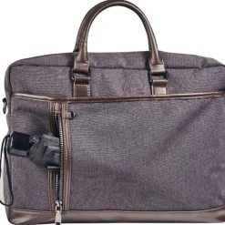 Sacoche pour ordinateur portable 15.6" - Cristo - élégance et fonctionnalité - marron