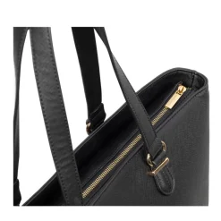 Saint-Martin - Sac cabas pour ordinateur noir Alba _ 1 compartiment - 15,6" - Viquel