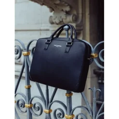 Saint-Martin - Sacoche ordinateur noir Noah - 1 compartiment - 15,6" - Viquel