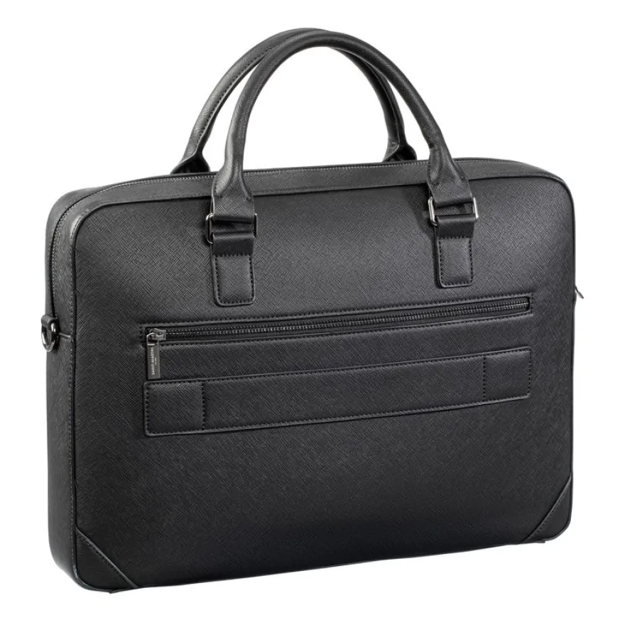 Saint-Martin - Sacoche ordinateur noir Noah - 1 compartiment - 15,6" - Viquel