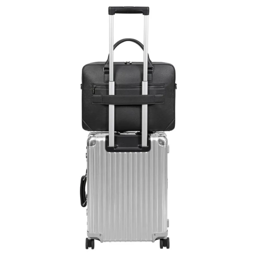 Saint-Martin - Sacoche ordinateur noir Noah - 1 compartiment - 15,6" - Viquel
