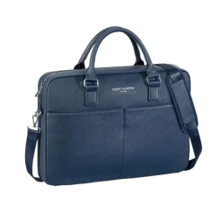 Saint-Martin - Sacoche ordinateur bleu Camille - 1 compartiment - 15,6" - Viquel