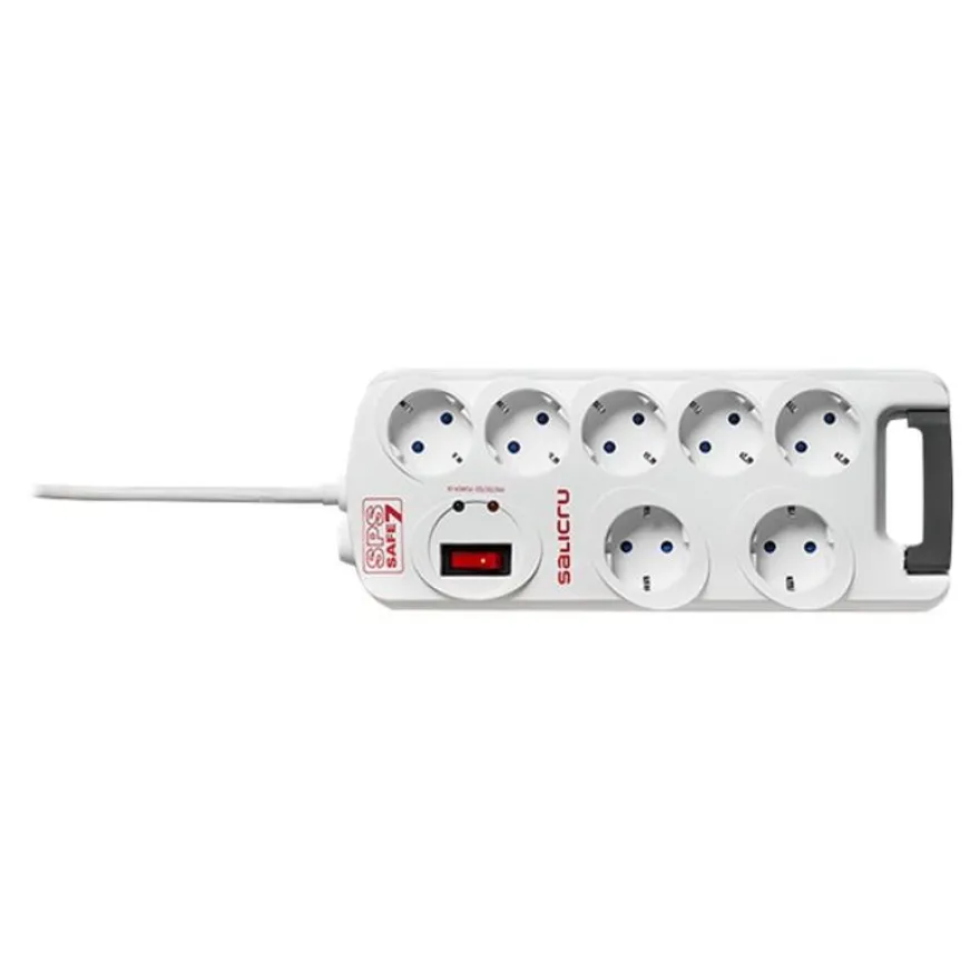 SALICRU SPS SAFE 7 - Multiprise avec interrupteur 7 prises - 1,8m