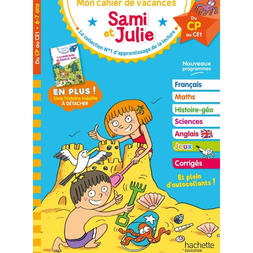 Sami et Julie - Du CP au CE1 - Cahier de vacances