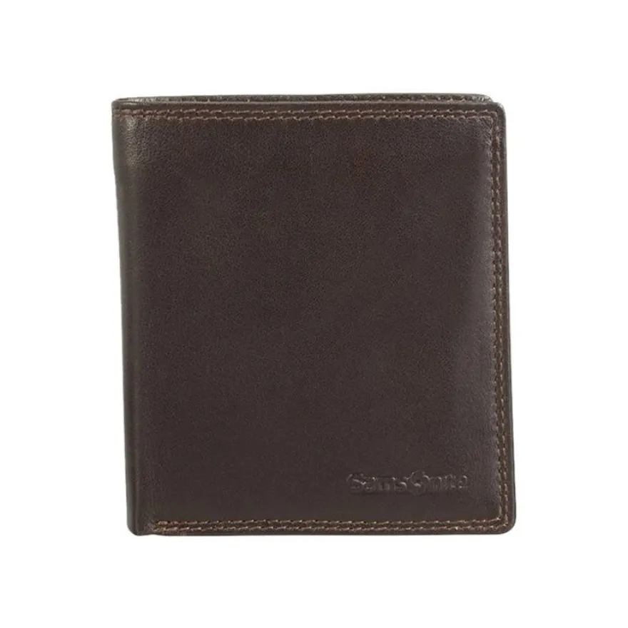 Samsonite Attack SLG M - Portefeuille cuir marron