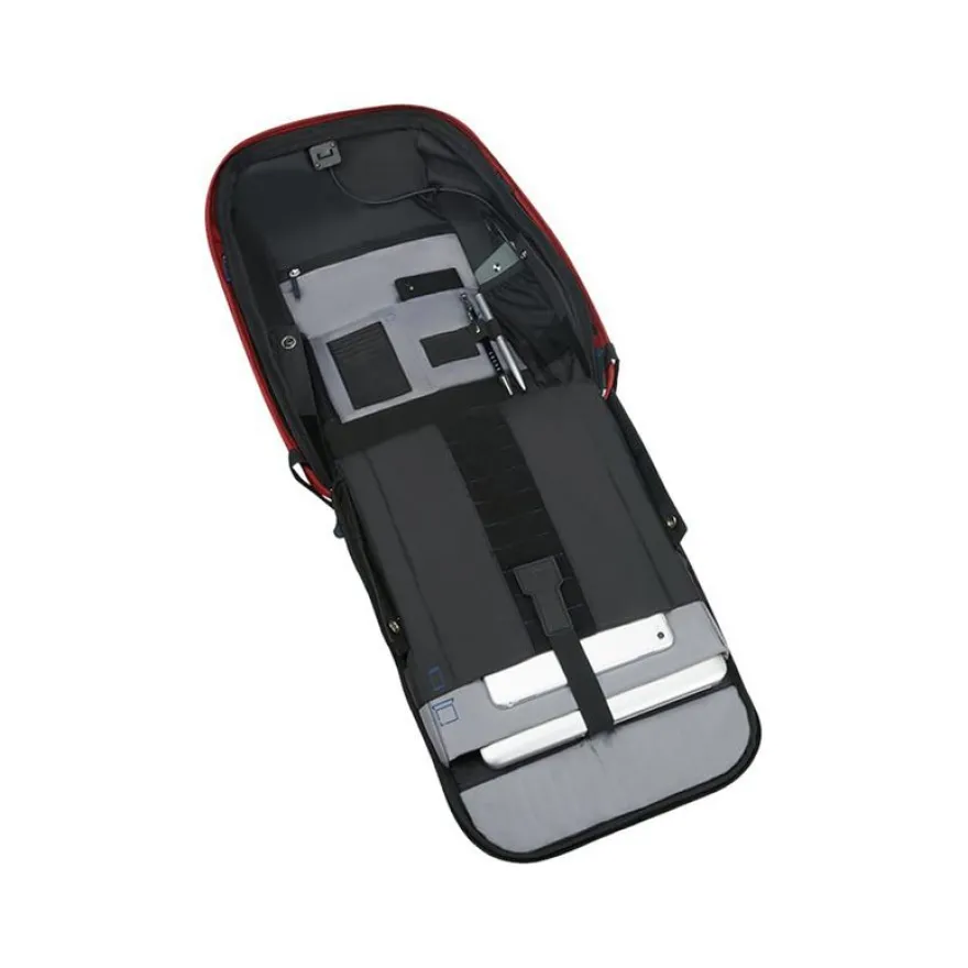 Samsonite Securipak - Sac à dos antivol pour ordinateur portable 15,6" - rouge