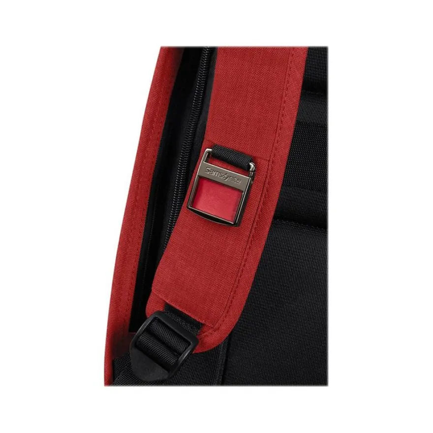 Samsonite Securipak - Sac à dos antivol pour ordinateur portable 15,6" - rouge