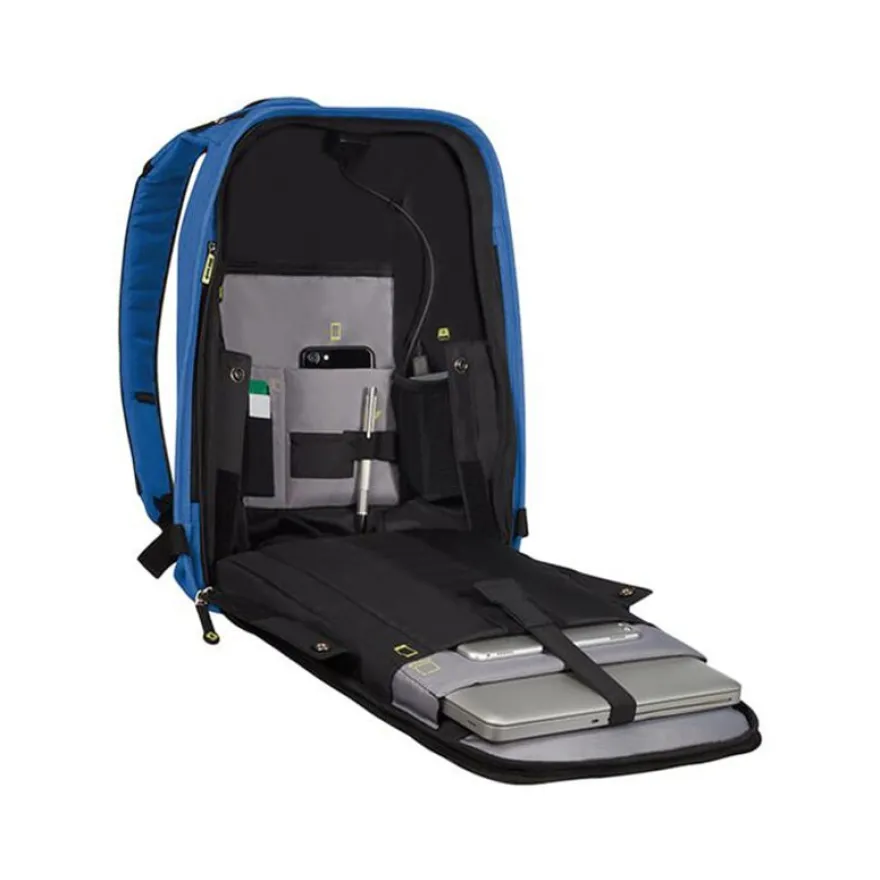 Samsonite Securipak - Sac à dos antivol pour ordinateur portable 15,6" - bleu