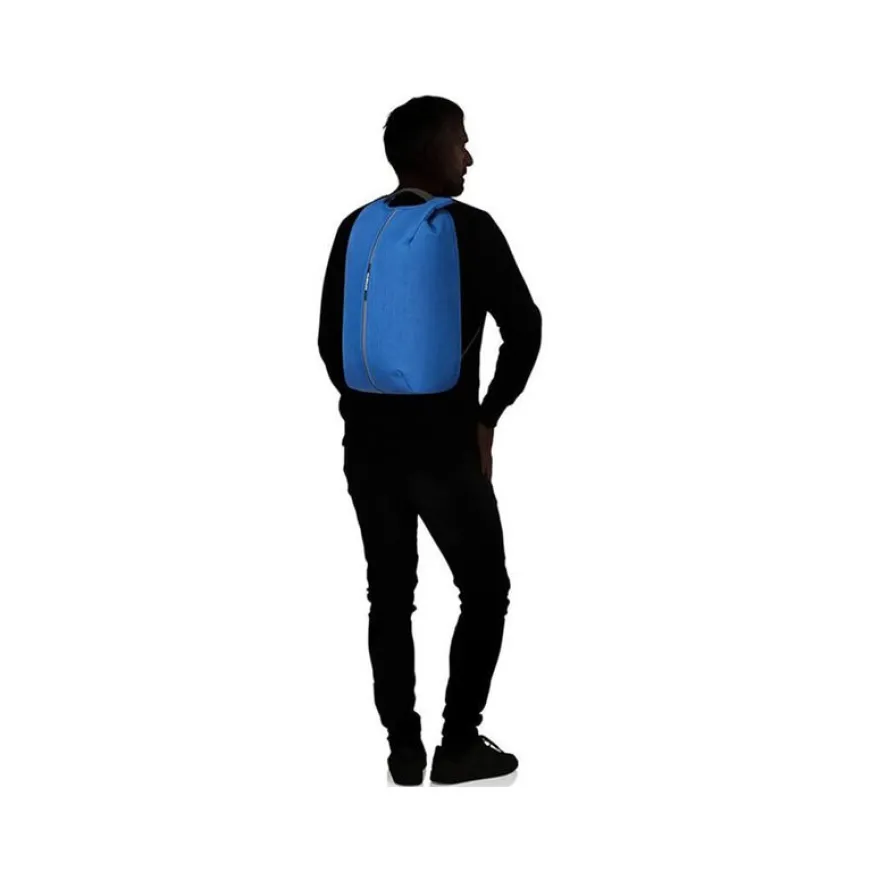 Samsonite Securipak - Sac à dos antivol pour ordinateur portable 15,6" - bleu