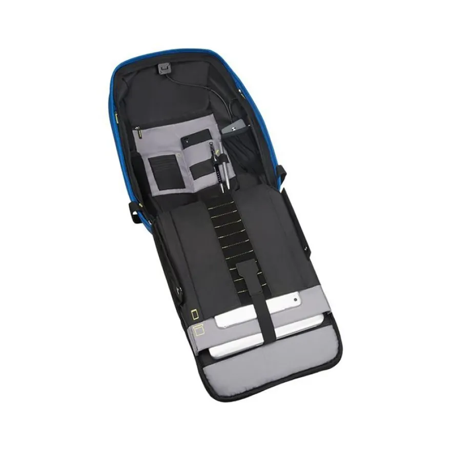 Samsonite Securipak - Sac à dos antivol pour ordinateur portable 15,6" - bleu