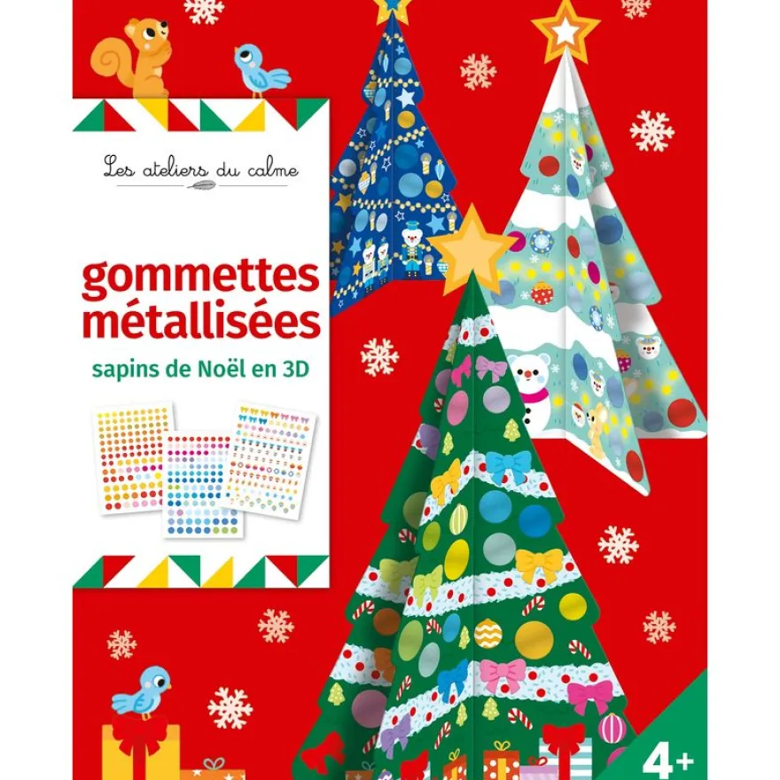 Sapins de Noël 3D à décorer - pochette avec accessoires