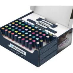 Schneider Paint-It 040 - Set complet - 30 recharges à pointe ogive + 31 à pointe pinceau + 11 corps - couleurs assorties
